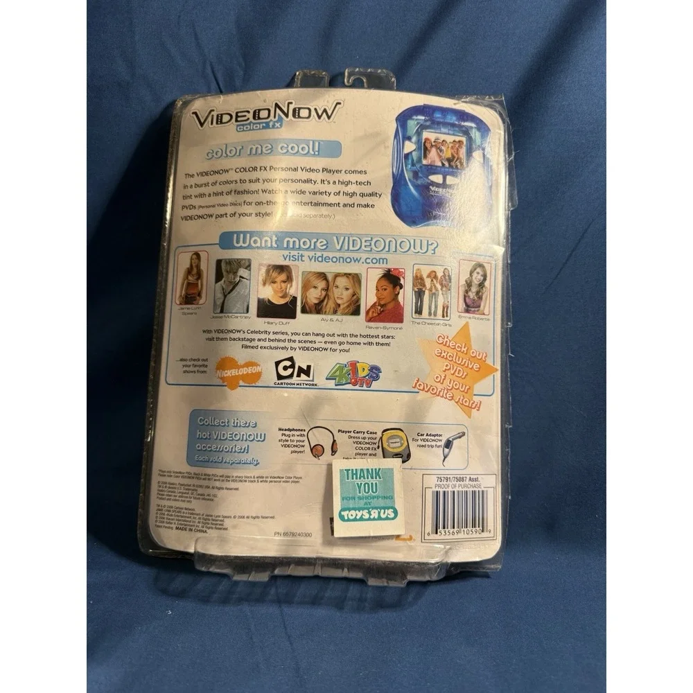 VideoNow Color FX ICE Blue Player No Discs To Test Open Package